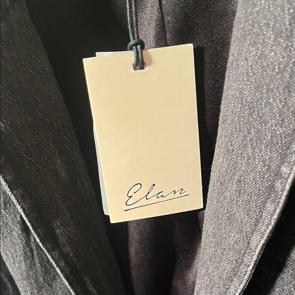 Elan Dark Charcoal Single-Button Blazer - Picture 5 of 5
